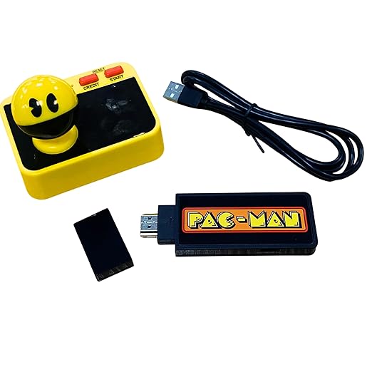 Pac-Man Plug & Play – Retro Gaming Console with Wireless Controller & Classic PAC-MAN Gameplay, Retro TV Game Console – HDMI Arcade Gaming System Plug-and-Play TV Arcade Game for All Ages.