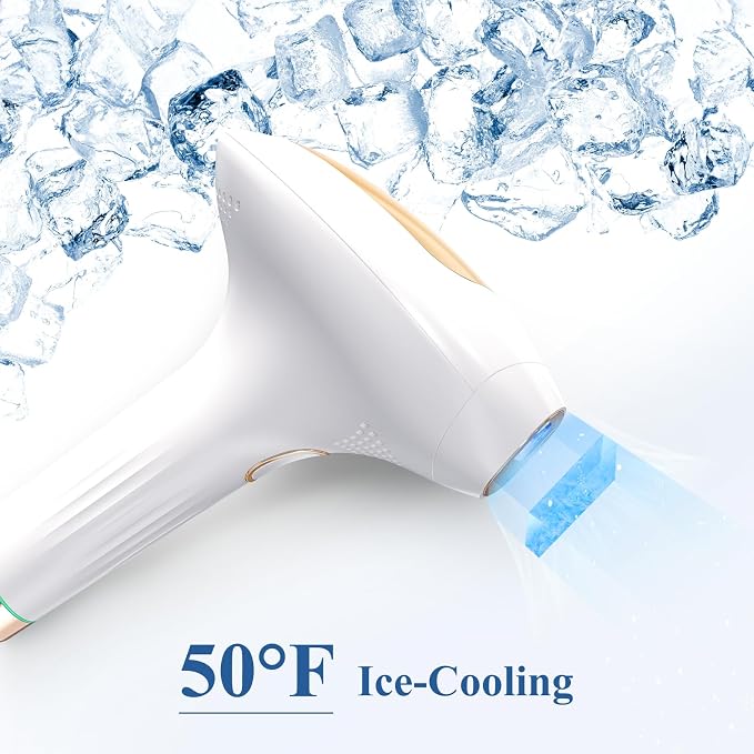 Xsoul Hair Removal with Cooling, Painless IPL Hair Removal Device for Women and Men, at-home Hair Remover for Armpits, Legs, Face, and Bikini Line