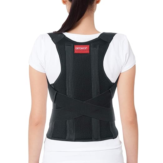 ORTONYX Comfort Posture Corrector Back Brace for Woman and Men, Scoliosis Hunchback Kyphosis Correction/XS