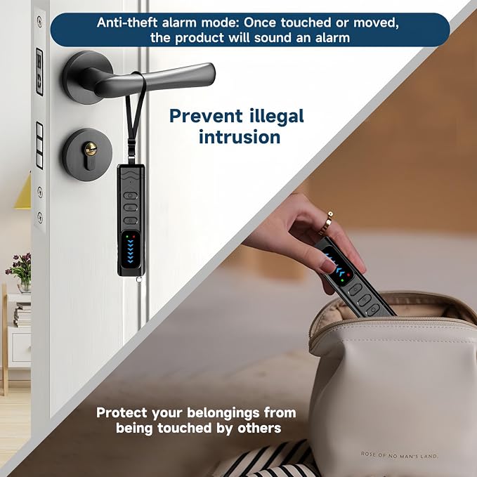Hidden Camera Detectors,Anti-Spying Device,Portable GPS Tracker Detector and Bug Detection Device,Wireless Signal and RF Scanner,Hidden Camera Finder for Travel,Hotels,Home,Office,Car