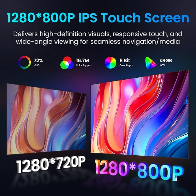 8Core 4G+32G ROM Upgrade Car Radio for Dodge RAM 1500 2500 3500 2009-2012: 10 Inch 1280 * 800 IPS Touchscreen Wireless CarPlay Android Auto 5G WiFi Bluetooth GPS 1080P Backup Camera FM DSP
