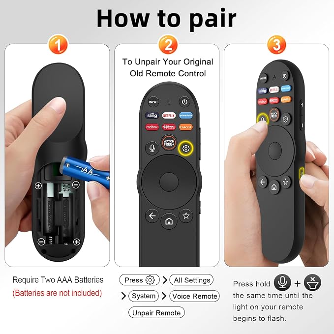 Universal Voice Remote Control for VIZIO Smart TV Remote Control Replacement XRT270 Bluetooth Voice Remote Control for VIZIO SmartCast D/E/P/M/V/PX-Series 4K QLED Quantum Pro Smart TVs