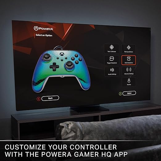 PowerA Advantage Wired Controller for Xbox Series X|S - Raptor Chrome, gamepad, wired video game controller, gaming controller, USB-C, Works with Xbox One, Officially Licensed
