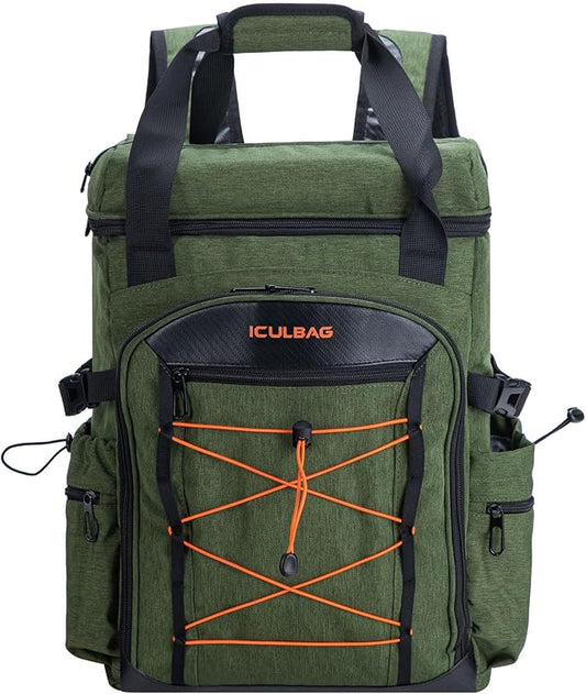 Backpack Coolers Insulated Leak Proof 38cans Soft Insulated Cooler Backpack for Women Men 12 Hours Cooling for Camping Hiking Beach Picnic