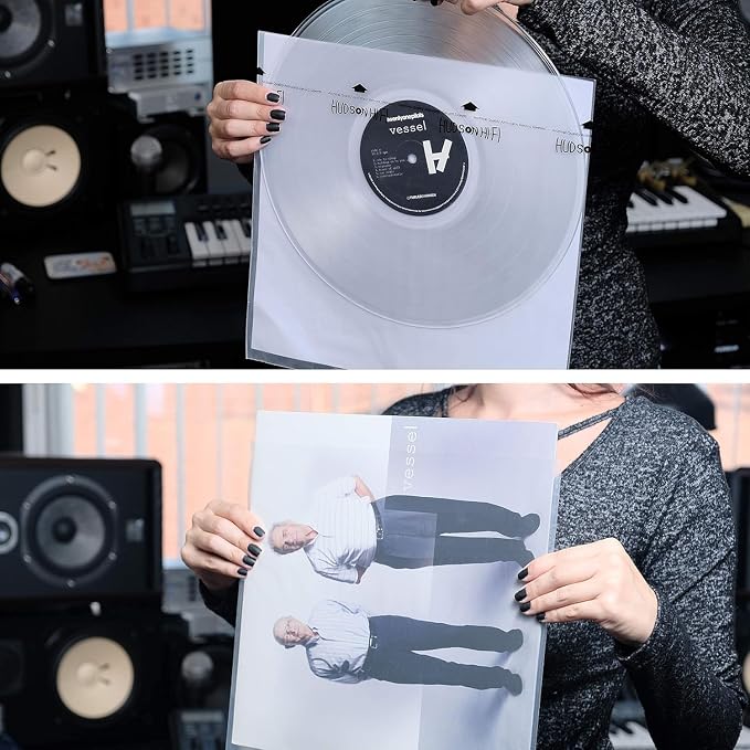 Hudson Hi-Fi Anti-Static Vinyl Record 250 Inner 250 Outer Sleeves - Ultimate LP Protection from Scratches, Dust & Dirt- Acid Free Thick Rice Paper