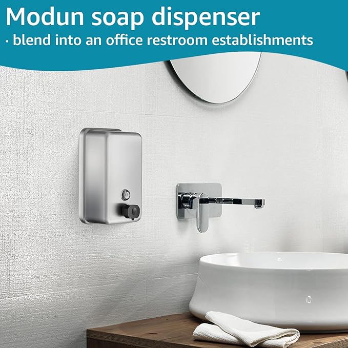 modunful Commercial Hand Dryer & Soap Dispenser Set for Bathrooms