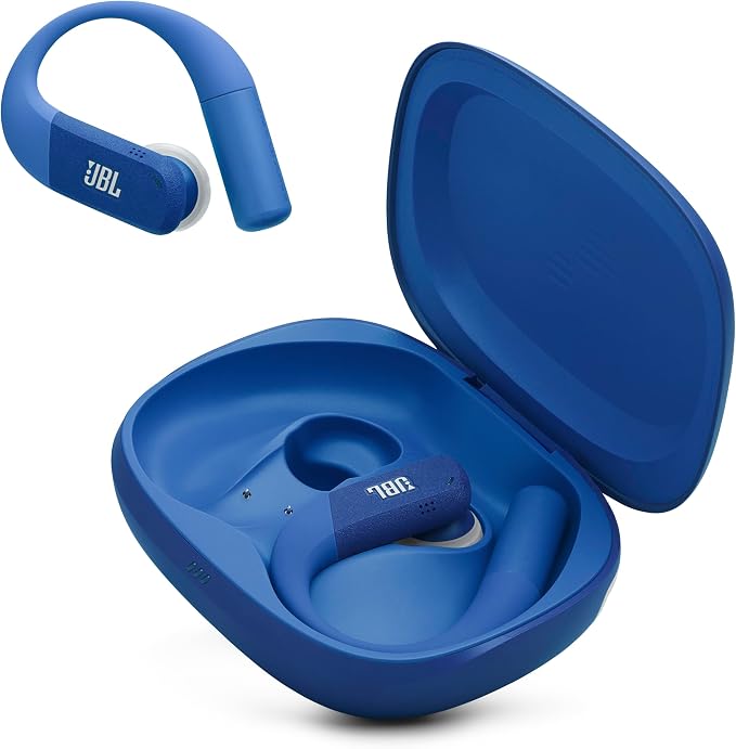 JBL Endurance Peak 4 - True Wireless Noise Cancelling Sport Earbuds, Up to 48Hrs Total Playback, Water & dust Proof (IP68), Secure fit with TwistLock™ Design, & 6 mics for Perfect Calls (Blue)