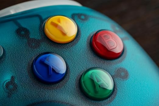 8BitDo Ultimate 2 Wireless Controller for Windows PC, Apple, Steam & Android, Gaming Controller with TMR Joysticks, Hall/Tactile Triggers, Motion Control, RGB Fire Ring, 1000Hz Polling Rate, Clear Blue