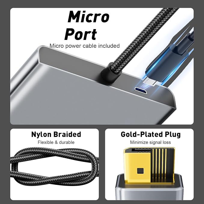 UANTIN DisplayPort to Dual DisplayPort with HDMI Splitter for 3 Monitors Extended Display Adapter 4K@60Hz 1 in 3 Out MST Hub for Multiple Monitor DP Compatible with NVIDIA/AMD Graphic Card
