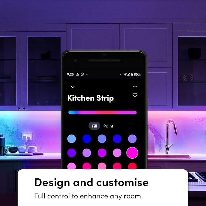 LIFX Supercolor Smart LED Strip Lights 6.6ft (80 inch Kit), Color Changing Multizone RGB + Tunable White, 16 Color Zones, Apple HomeKit, Alexa & Google Home, Music Sync, Dimmable