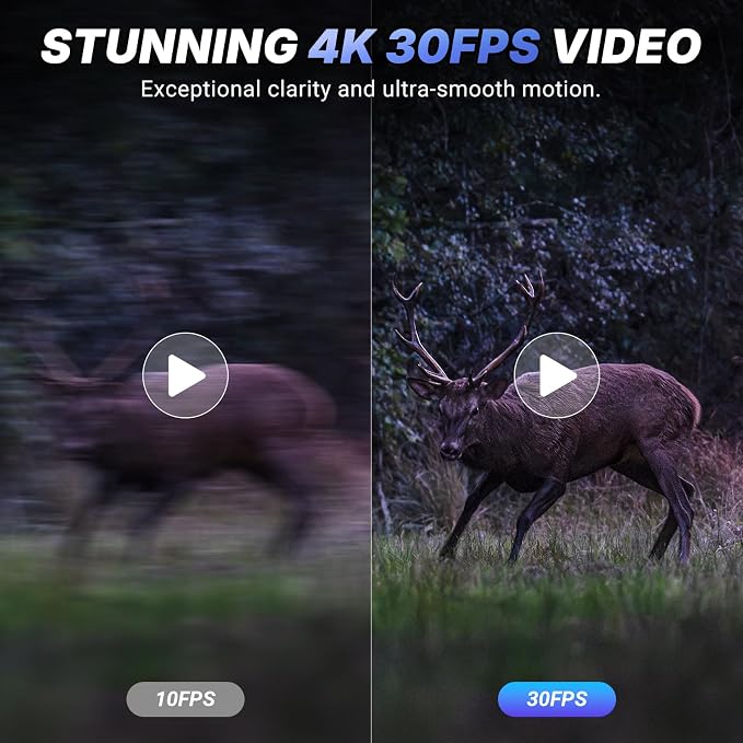 WOSPORTS 4K Night Vision Goggles with 48MP Photo, 3280ft Full Color Vision, 1300ft IR Distance, 3" HD Screen, 10X Optical Zoom, 5000mAh Battery, Binoculars for Wildlife Observation, Gifts for Men