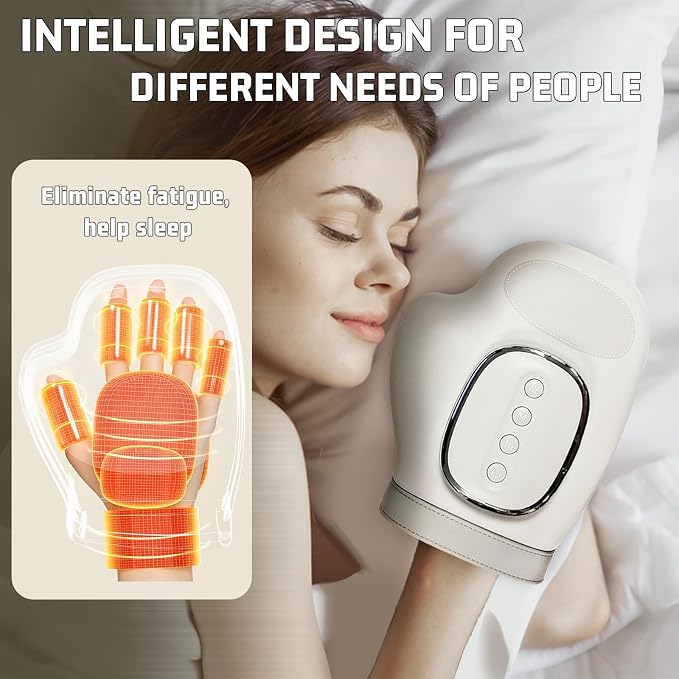 Gifts Hand Massager with Heat and Compression, Cordless for Arthritis & Carpal Tunnel Relief – Longer Battery Life, Enhanced Thumb Massage, Ideal for Stress & Gifts for Men/Women