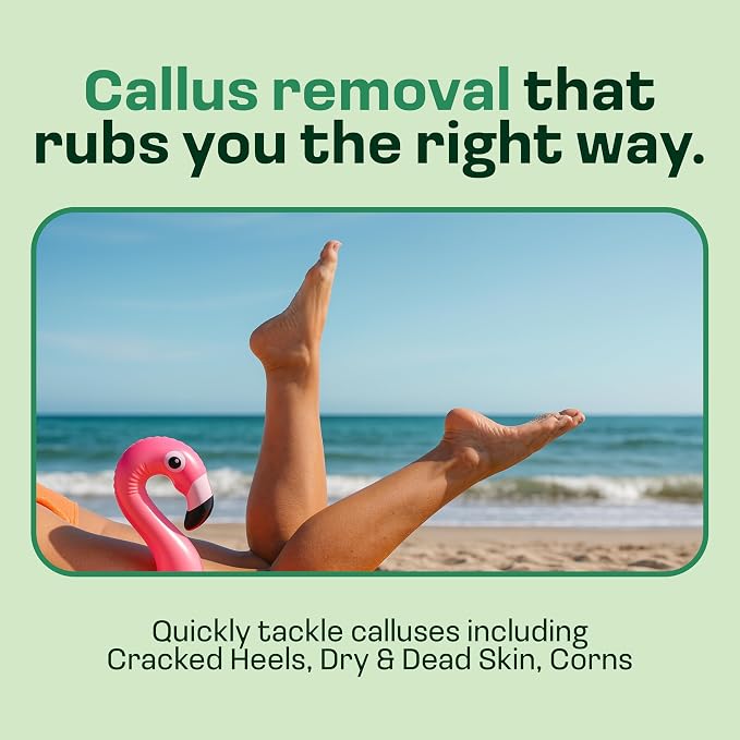 Electric Callus Remover & Foot Powder Bundle - Rechargeable Pedicure Tool + Odor Control for Smelly Feet (Eucalyptus Mint)