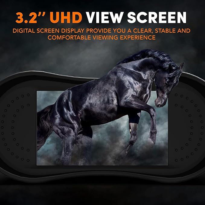 GTHUNDER Night Vision Goggles Binoculars with Remote Monitor on App | Crystal Clear 4K UHD Video & 52MP Full Color Photos on 4" HD Screen |10X Zoom Ideal for Camping Hunting & Wildlife Observation