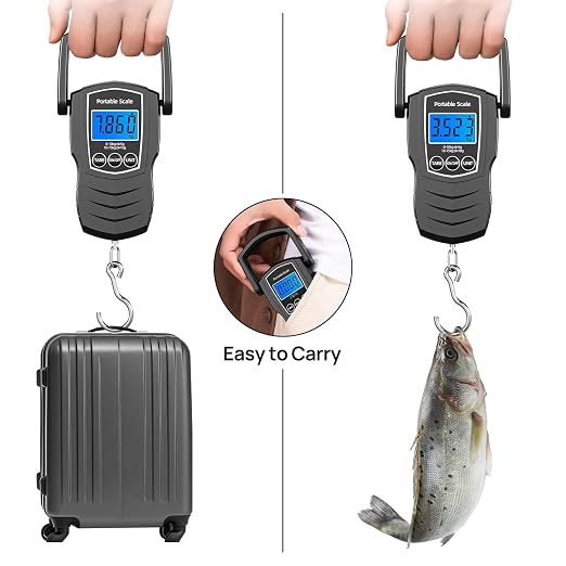 75Kg/165Lb Digital Luggage Scale for Travel, Fishing Weight Scale Unit with 1.5M Measuring Tape, Suitcase Weight Unit Can Switch Kg/Lb/Jin/Oz 4 Units, with Hook, Battery Included