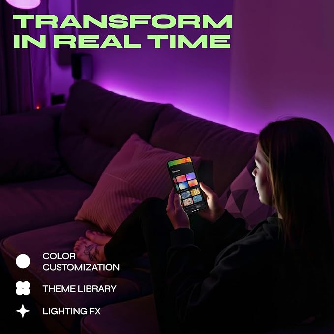 LIFX Everyday 20ft Smart LED Lightstrip with Matter, RGB + Tunable White, Wi-Fi Color Changing Light Strip, Cuttable & Extendable, No Hub Required, Compatible with Alexa & Google