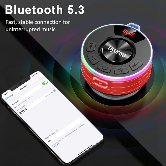 Shower Bluetooth Speaker, Portable Shower Speaker