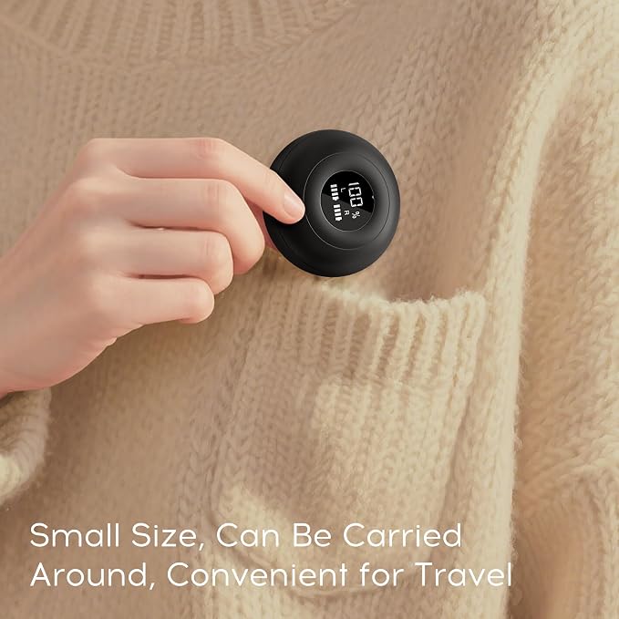 Sleep Earbuds Bluetooth 6.0, Mini Invisible Silicone Sleep Earbuds for Side Sleepers, Noise Blocking Sleeping Headphones, Hidden Earbuds with LED Display for Small Ears, Sleep & Relax - Black