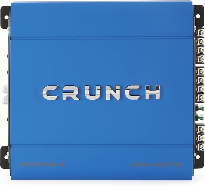 Crunch PDX-1000.4 PowerDriveX 1000 Watt 4 Channel Exclusive Blue A/B Car Stereo Amplifier