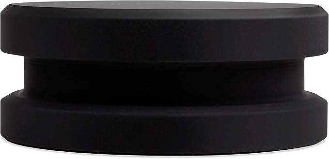 Fluance HiFi Vinyl Record Weight Stabilizer High Mass 760 gram Steel LP Disc Turntable Accessory with Antiresonance Rubberized Coating and Protective Velvet Pad for Vibration Damping (RW03)
