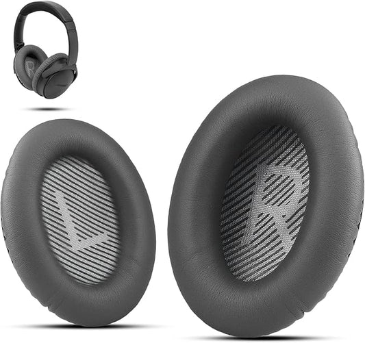Premium Ear Pad Replacement for Bose Headphones Earpads, Compatible with Bose QuietComfort 35 ii /QC35 /QC25 /QC2 /QC15 /Ae2 /Ae2i /Ae2w /SoundTrue & SoundLink, by Krone Kalpasmos – Dark Grey