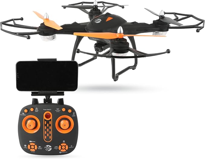 Vivitar - 360 Skyview GPS Video Drone, Camera & Stabilized Aerial Footage (Orange/Black)
