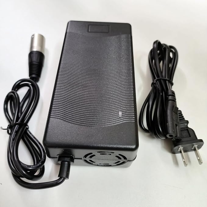 [Verified Fit] 54.6V 3A Fast Charger 3-Pin XLR for 48V Heybik-e Mars Ranger, Ridstar Q20, Q20 Pro, H20 Pro H26 Pro, Ecotric Hammer 48V Fat, Rad Power, Raleigh, Pedego, Freego 48 Volt Battery