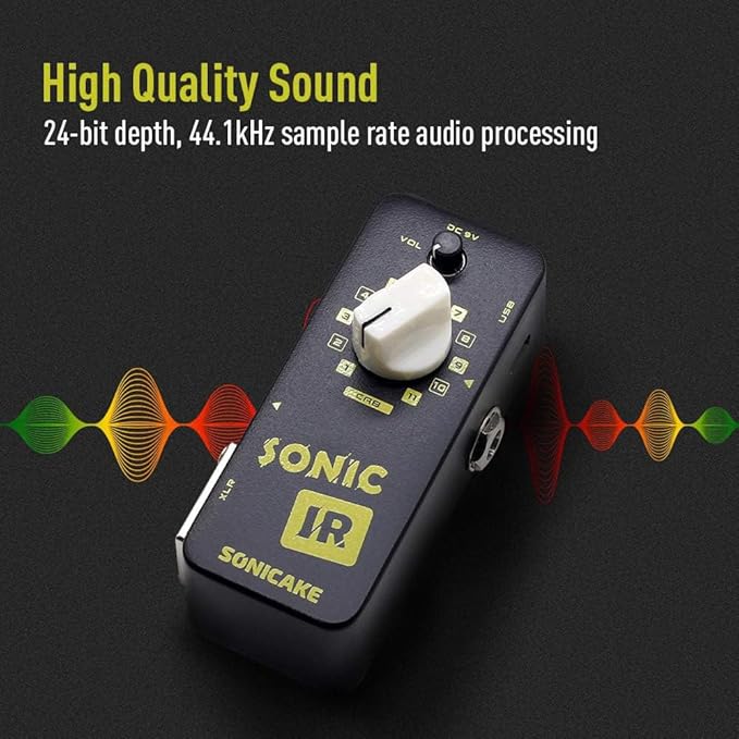SONICAKE IR Pedal Speaker Cabinet Simulator Impulse Response Loader Guitar Bass Effects Pedal