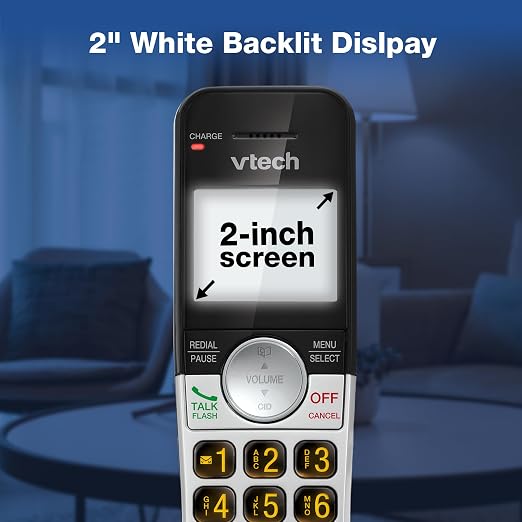 VTech Cordless Home Phone with Answering Machine — Full-Duplex Speakerphone, Large Backlit Display, Big Buttons, Caller ID, Easy Setup | VG232