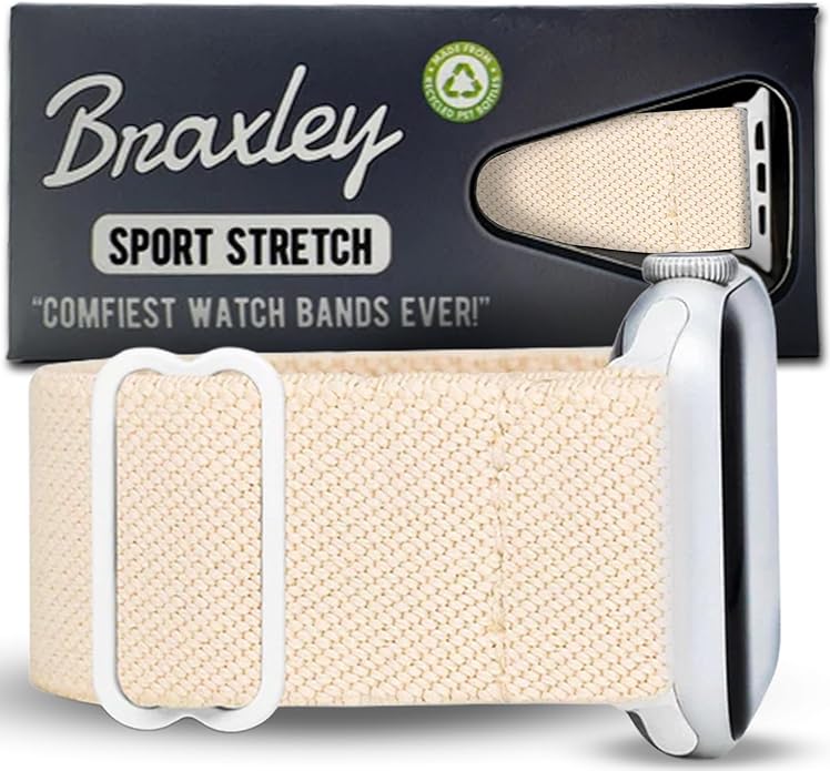 Braxley Bands for Apple Watches - Stretchy and Washable - Adjustable with Apple Watch Bands for Women & Men - Compatible with Apple Watch Series SE Ultra 9 8 7 6 5 4 3 2 1