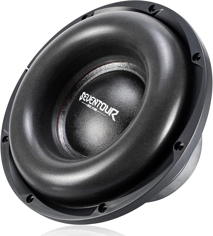 Seventour 10 inch 1200W Max Power Car Audio Dual 4 Ohm Car Subwoofer (10" - Dual 4 Ohm)