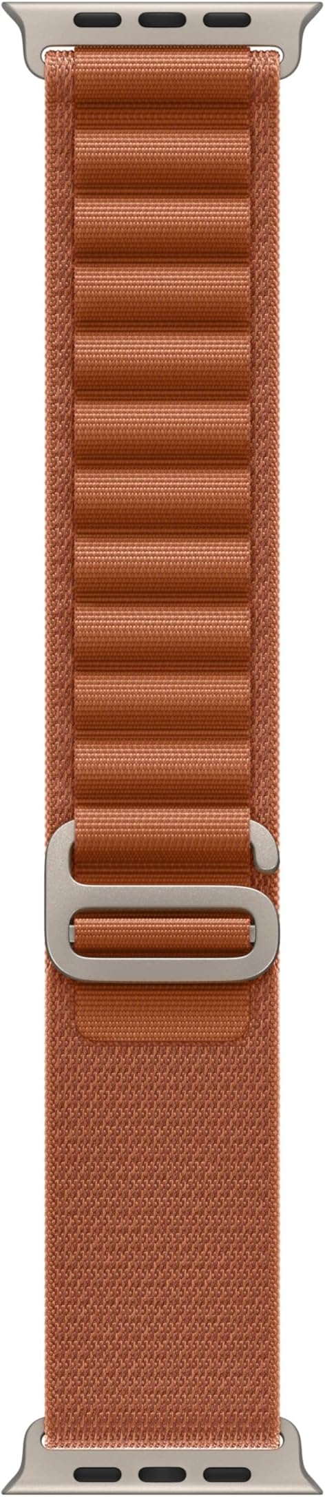 Apple Watch Band - Alpine Loop - 49mm - Terra Cotta - Small - Natural Titanium Finish