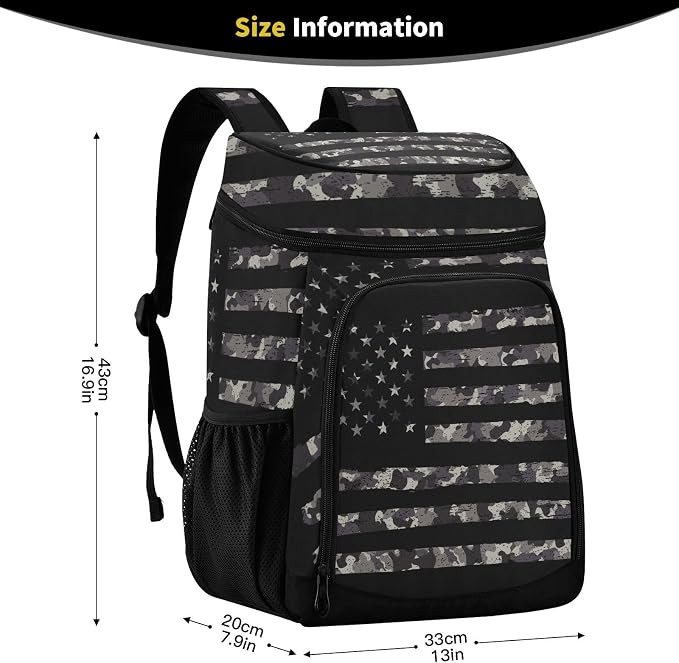 Tropical Pineapples Fruits Cooler Backpack Insulated Leak Proof Beach Cooler Bag Soft Lunch Picnic Hiking Camping Backpack Cooler