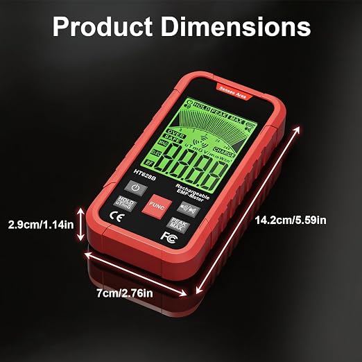 3-in-1 EMF Meter & Detector, Portable Rechargeable RF EF MF Tester with Sound & Light Alarm, for Home WiFi Signal & Electronics