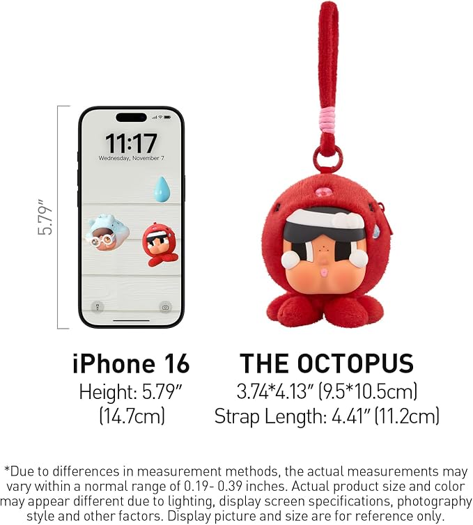 POP MART Crybaby Cry Me an Ocean Series Earphone Bag, Blind Box Portable Earbuds Case for Apple, Samsung, JBL, Headphone Earbud Protective Carrying Case Bag, Whole Set