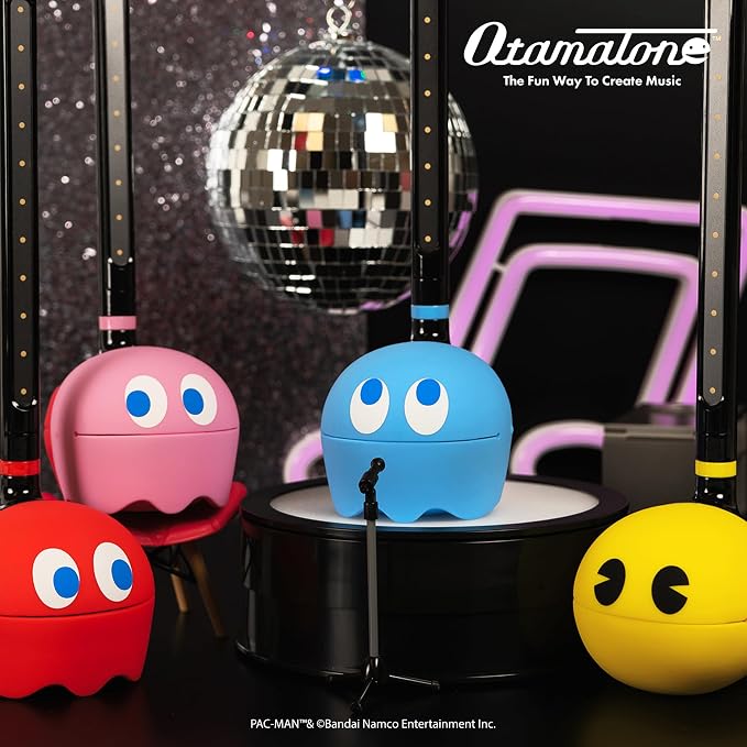 Otamatone PAC-MAN Electronic Musical Instrument Portable Synthesizer Toy from Japan by Maywa Denki – Fun Award-Winning Music Toy for Kids, Teens & Adults [English Instructions] - Inky