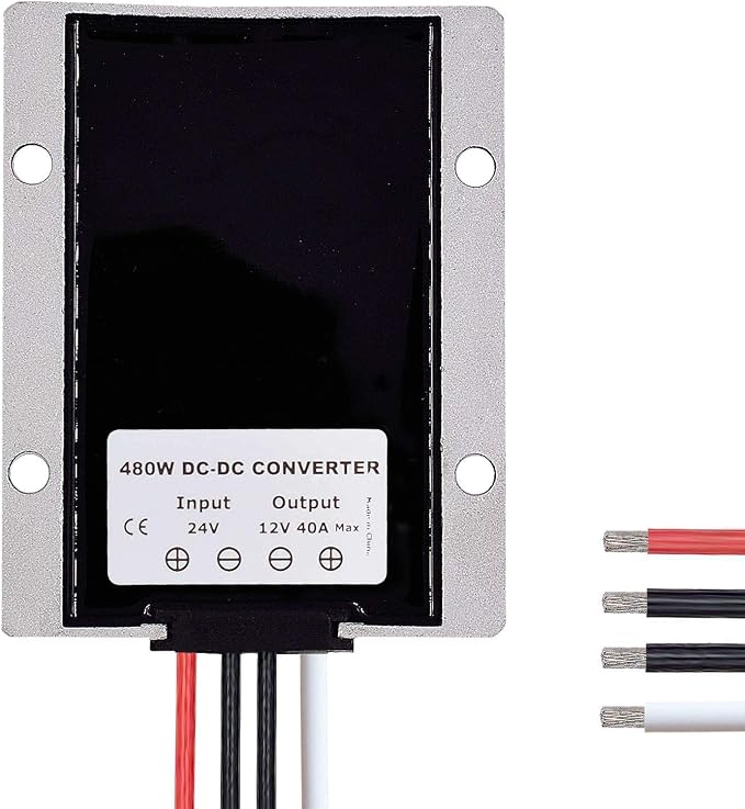 DC to DC High Efficiency Voltage Converter 24V to 12V 40A 480W Buck Converter DIY Power Supply Step-Down Transformer