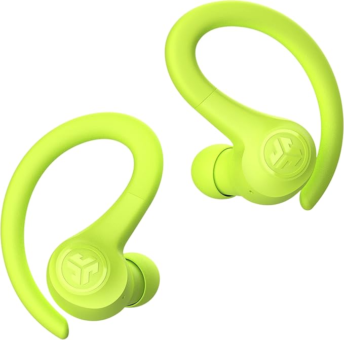 JLab, Go Sport+, True Wireless Workout Earbuds, Bluetooth Sport Earbuds, Clear Calling, Yellow