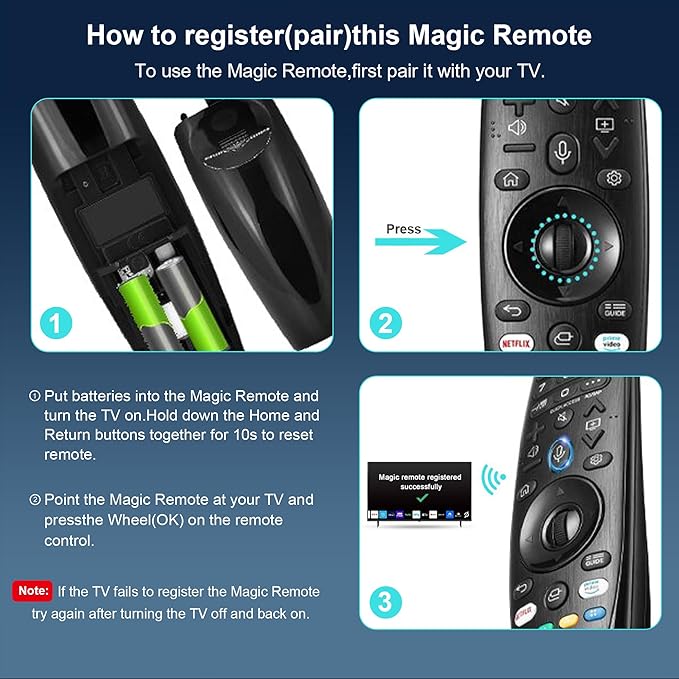 Replacement LG Magic Remote Control (AKB75855501) Voice for LG TV Remote with Pointer for Smart TVs OLED QNED NanoCell WebOS Models AN-MR20GA MR19BA MR18BA MR21 MR22 MR23 MR24 GA GN GC