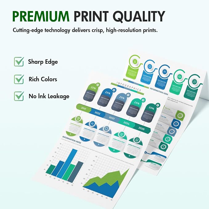 910 910XL 8020 Ink Cartridges Replacement for HP Ink 910 XL Black and Color Combo Pack for OfficeJet Pro 8020 8015 8035 8025 8010 8018 8028 8022 8030 Printers