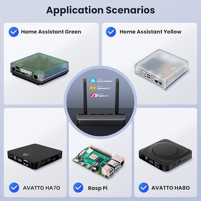 AVATTO Zigbee 3.0 PoE Dongle with Ethernet, USB, and Wi-Fi, ESP32+CC2652P Chip, Zigbee Coordinator/Router for Home Assistant, Zigbee2MQTT, ZHA