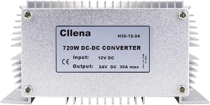 Waterproof DC/DC 12V to 24V Boost Converter 30A 720W Step Up Voltage Regulator Module Car Power Supply Voltage Transformer (Input 10V-16V)