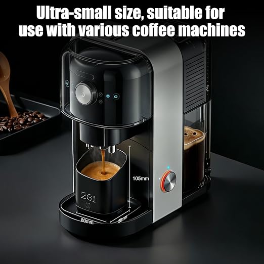 Digital Coffee Bean Scale Cup with LED Display, High-Precision Espresso Scale & Digital Coffee Bean Scale with Cup, Smart Coffee Scale for Home Baristas,Black