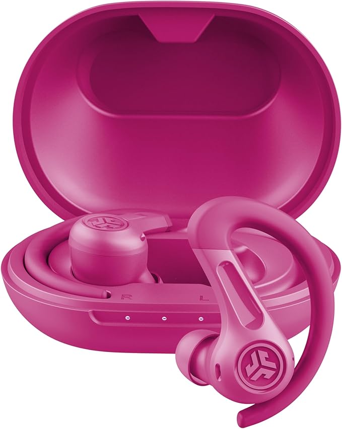 JLab, JBuds Sport ANC 4, True Wireless Earbuds, Active Noise Cancelling, Multipoint Connect, Pink