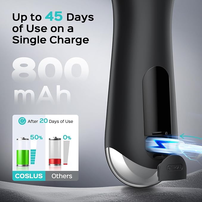 COSLUS Facial Cleansing Brush Silicone Face Scrubber:Electric Exfoliating Silicone Electric Exfoliator Scrubber
