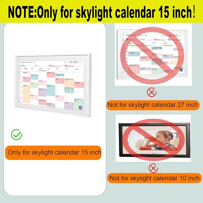 10FT Extension Cord for Skylight Calendar Only Compatible with Skylight Calendar 15 Inch Extension Power Cord(Power Adapter not Included)