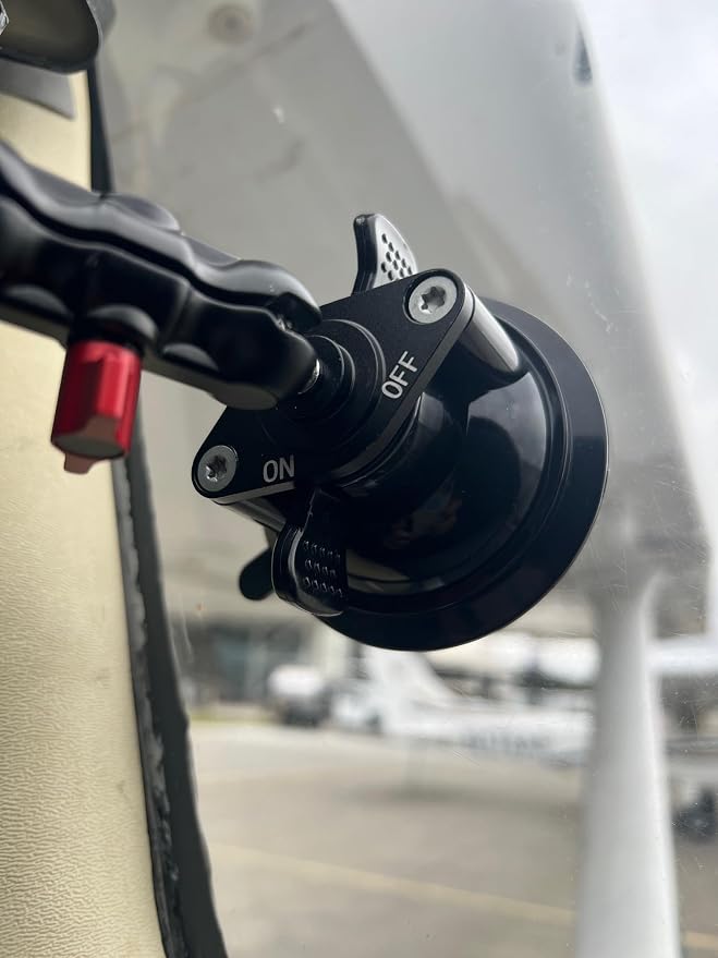 Aviator+ iPad Mount for Airplane Cockpit – Pilot Yoke Mount & Suction Cup Window Holder, Fits iPad mini, Air, Pro, 9th/10th/11th/M4 Gen