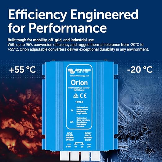 Victron Energy Orion DC-DC Converter 12/24-Volt 8 amp | Non-isolated, High Power