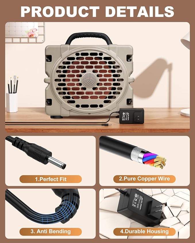 20V Speaker Charger for Turtlebox Grande: Loud! Outdoor Portable Bluetooth 5.4 Speaker GQ48-200300-AU Power Supply Replacement.