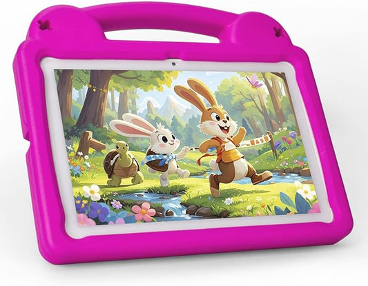 Kids Tablet, Android 15 Tablet for Kids, Android Tablets 10 inch with EVA Case, A523 Octa-Core, 8GB RAM 64GB ROM, Parental Control, Dual Camera, 5G WiFi6
